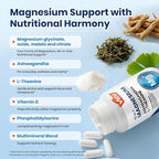 VEV Deep Calm 15 in 1 Magnesium Glycinate & Citrate Complex Capsules, Cortisol Supplements for Women – Easy to take Formula with Ashwagandha & L-Theanine, 60 Vegan Capsules