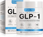 GLP-1 Supplement Support, GLP Activate Natural Formula, GLP-1 Supplement for Metabolic, Energy, GLP-1 Support, Multiple Probiotics & Vitamins- 90 Capsules