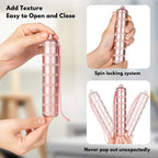 Portable Metal Pill Medicine Organizer - Waterproof Pill Case Compact Travel Pill Box Weekly Aluminum Alloy Container, 7 Day Daily Pill Organizer Holder for Small Pills, Pink S