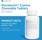 PRN Pharmacal Duralactin Canine Chewable Tablets - Joint Health Supplement for Dogs & Puppies - Pet Mobility Support - Vanilla Flavored Chews - 60 Count