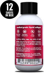 HEALTH DIRECT – Medical-Grade Liquid Collagen Shots – AminoSculpt Sugar-Free – Tart Cherry – 12 Servings, (12pk, 2oz Shots) – Good for Joints, Bones, & Sleep – Better Hair, Skin & Nails