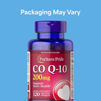 Puritan's Pride Coenzyme CoQ10 200mg, Dietary Supplement for Heart Health, Blood Pressure, Oral Gum Health, and Healthy Aging Support, 120 Servings, Rapid Release Softgels