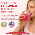 Peach Perfect Inositol Powder Multivitamin, Pink Lemonade Flavor – 4g Myo & D-Chiro Inositol, DIM, Zinc, Magnesium Glycinate, Vitamin D3 – Supports Women’s Health, Cycle, Energy, 30 SVG