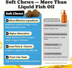 Omega 3 for Dogs – Salmon Oil for Dogs Skin & Coat Health, Fish Oil Supplement for Dog Shedding, Itch & Hot Spot Relief, Allergy Chews with EPA & DHA Fatty Acids for Skin & Joint Support - 180 Ct