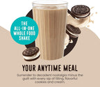 FlavCity All in One Protein Shake Powder, Cookies and Cream - On the Go Meal Alternative + Collagen Peptides, Reishi & Cordyceps - Focus, Skin, Hair & Joint Support - 100% Grass Fed Whey, 20 Servings