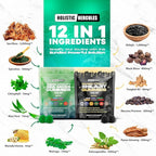 Holistic Hercules Sea Moss & Pure Himalayan Shilajit Gummies Gold | 100% Natural Organic Vegan | No Added Sugar | Ashwagandha Tongkat Ali Ginseng Spirulina Moringa Manuka Honey | 60 Gummies 2 Pack