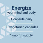 Life Extension Ginseng Energy Boost, Energy Support, Healthy Stress Management, Gluten-Free, Non-GMO, Vegetarian, 30 Capsules