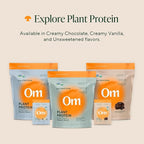 OM MUSHROOM SUPERFOOD Master Blend Vegan Protein – Organic Vanilla Plant Protein with 10 Mushrooms, Ashwagandha, BCAAs & B12 – Energy, Recovery & Immune Support – 10 Single Serves