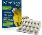 Wellgenix Menocet Plus Menopause Support - All-in-One Menopause Supplement - Daily Relief Feminine Care - Hot Flashes, Night Sweats, Mood Swings & Irritability - 30 Tablets (Pack of 2)