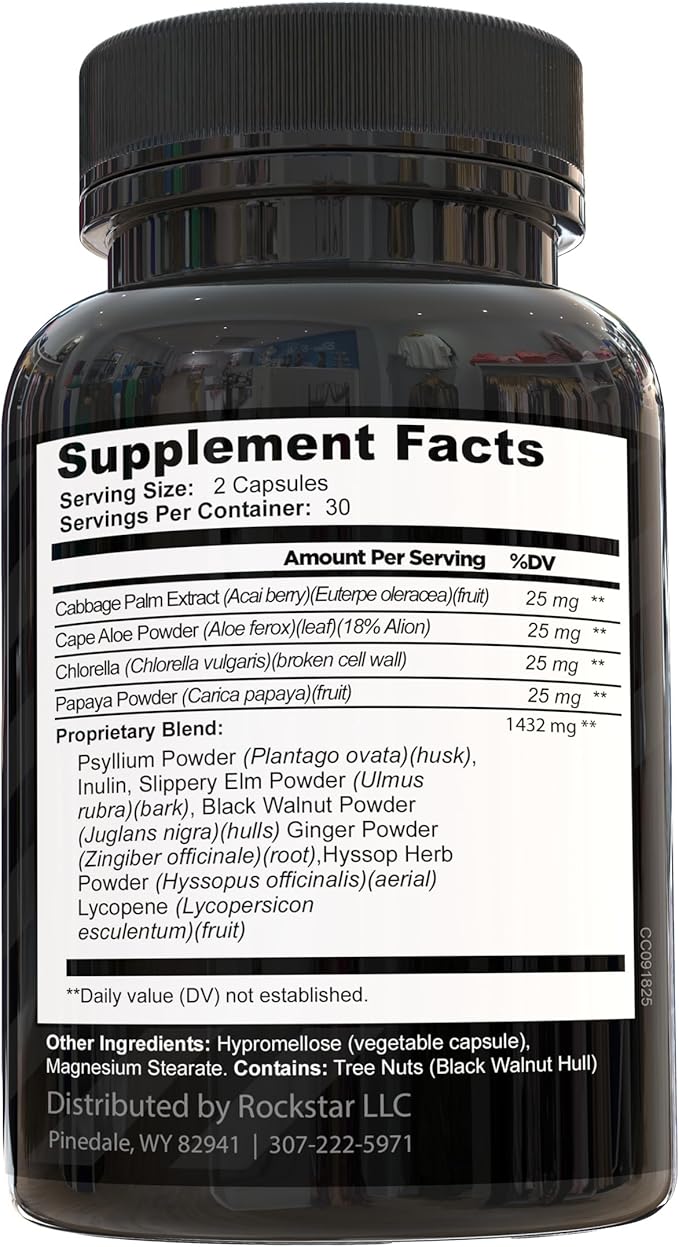 Rockstar Abs Dietary Supplement - Thermogenic Ab Fat Burner, Hyper Metabolizer - Belly Fat & 6 Pack Support, Weight Loss, GLP-1 & Metabolism Booster Pills for Men & Women – Targeted Abdominal Fat Loss