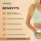 Emma Gut Health Relief Supplement, Doctor Endorsed Formula for Women & Men, Leaky Gut & Digestive Support for Constipation, Bloating & Gas Relief with Berberine, Resveratrol, Quercetin, 60 Capsules
