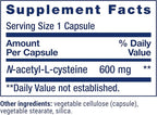 Life Extension N-Acetyl-L-Cysteine (NAC),Immune,Respiratory,Liver Health,NAC 600 mg,Potent antioxidant Support,Free-radicals,Easy to Absorb,60 Capsules,(Pack of 2)
