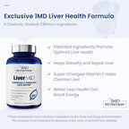 1MD Nutrition 1MD LiverMD - Liver Support Supplement | Siliphos Milk Thistle Extract - Highly Bioavailable, for Liver Support | 180 Capsules (3-Pack)
