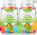 softbear Calcium Magnesium Zinc Gummies for Adult & Kids, Suagr-Free Calcium Magnesium Zinc Vitamin D3 Supplement for Bone Strength & Immune Health, Mixed Fruit Flavor 120 Count