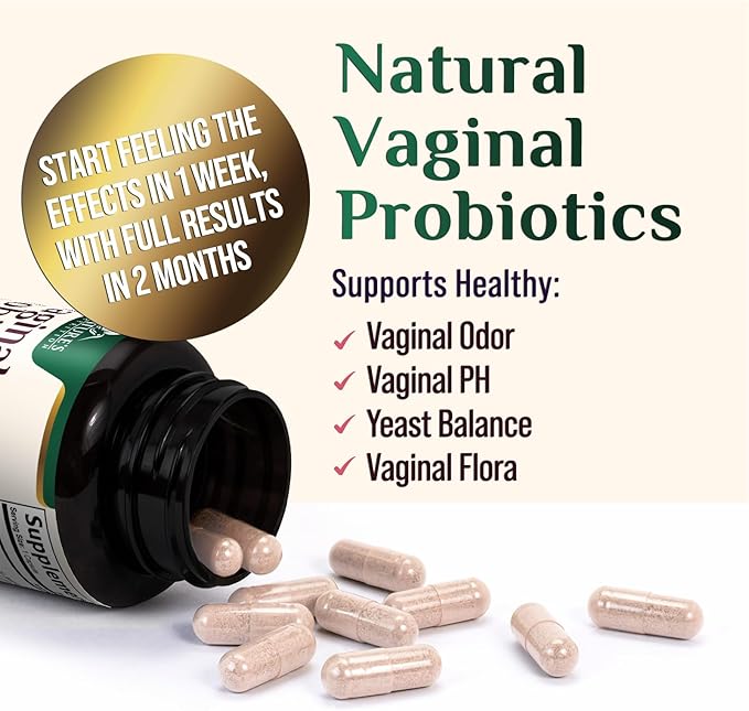 Probiotics 50 Billion CFU per Serving - 10 Strains & Prebiotics - Supports Women's pH Balance, Digestive, UT & Feminine Health - SVag Women Health Supplements - Shelf Stable Bottled USA - 120 Capsules