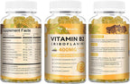 Totaria Vitamin B2 Gummies, Sugar Free Riboflavin 400mg Supplement for Adults & Kids with Magnesium Glycinate 400mg, COQ10 & Elderberry, Skin & Nervous System Support, Non-GMO, 60 Gummies
