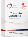Designs for Health D-Mannose with Cranberry Chewables - UT Intensive Chews for Women + Men, Urinary Tract Support Supplement with Cranberry Extract - Natural Orange Flavor - Vegan (30 Tablets)