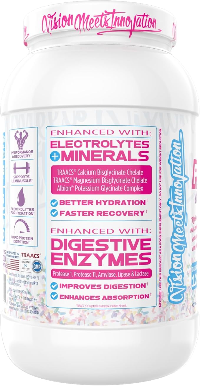 VMI Sports | ProtoLyte Whey Isolate Protein Powder | Low Calorie Whey for Weight Loss and Muscle Gain | Digestive Enzymes | Non-GMO (1.6 lb, Vanilla Ice Cream Cone)