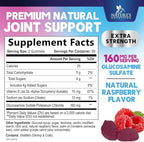 Joint Support Gummies - Glucosamine Plus Vitamin E Nature's Joint Support Supplement for Occasional Discomfort for Back, Knees & Hands - Cartilage & Joint Health & Flexibility Support - 120 Gummies