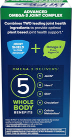Osteo Bi-Flex Advanced Omega-3 Joint Complex Algae Oil Plant-Based Supplement, Improve Joint Function, Strength, Flexibility, Mobility 80 Softgels