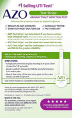 AZO Urinary Tract Infection (UTI) Test Strips (3 Count) + AZO Urinary Tract Defense (24 Count)
