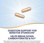 Nature's Way Acid Ease, Digestive Support Supplement for Sensitive Stomachs*, Marshmallow Root Extract, Slippery Elm Bark, Digestive Enzymes, 180 Vegan Capsules (Packaging May Vary)