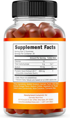 Pumpkin Seed Oil Gummies 4000mg Sugar Free Gummy Supplement with Pumpkin Seed Extract for Adults - Delicious Orange Flavor , Non GMO - Gluten Free , Vegan Supplement & USA Made (60 Capsules)