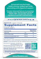 Florastor Select Pro+Pre Daily Probiotic and Prebiotic Supplement for Women and Men, Boosts Good Bacteria, Saccharomyces Boulardii CNCM I-745 (30 Capsules) (Pack of 1)