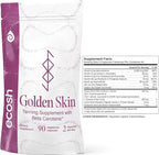 Ecosh Golden Skin Tanning Supplement for Women & Men – Potent Tanning Pills with Beta Carotene, Lutein & L-Tyrosine for Skin Health | Natural Antioxidant Supplement & Tanning Vitamins | 90 Capsules