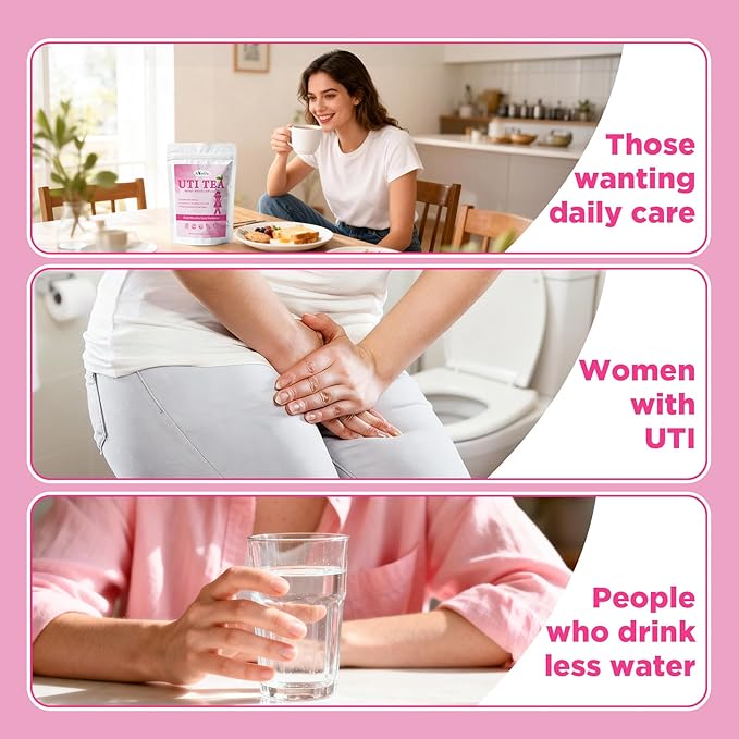 Aromlife UTI Tea for Women, Herbal UTI Tea for Cleanse & Daily Balance, Natural Teas with Cranberry, Corn Silk & Dandelion, Sugar-Free - 16 Teabags