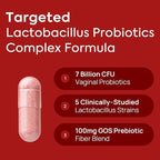 Vaginal Probiotics for Women - pH Balance, Healthy Vaginal Odor, Vaginal Flora, Yeast Balance, Immune Support - Prebiotics & Lactobacillus Probiotic, Mushroom, Cranberry, Pineapple, 60 CT