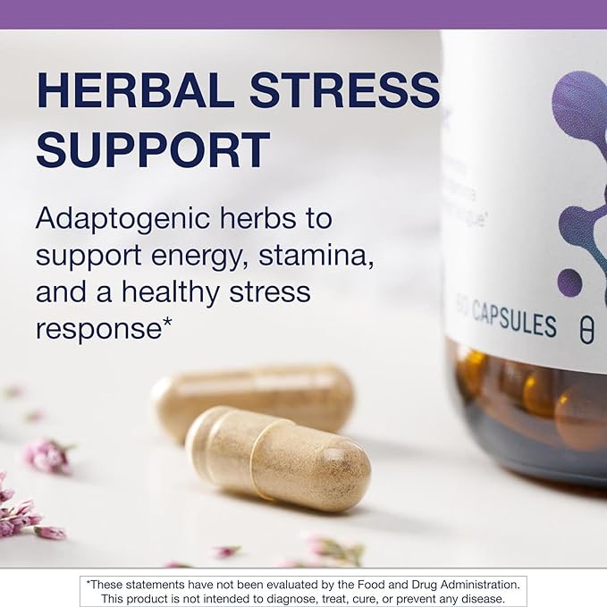 Metagenics Adreset - Adaptogen Formula with Rhodiola, Panax Ginseng & Cordyceps - Supports Stress Resilience, Energy & Fatigue Relief - Non-GMO, Gluten-Free & Vegetarian - 60 Capsules