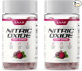 Snap Supplements Nitric Oxide Gummies - Beet Root Extract 300mg, Sugar Free Beetroot Supplement with Pomegranate Powder for Circulation & Natural Energy, 60 Vegan Gummies (2-Pack), Cherry Flavor