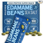 Rel Snacks Sea Salt Roasted Edamame Beans – High Protein, Low Carb Snack (11g Protein) – Keto, Vegan, Non-GMO – Made with Avocado Oil – 10 Pack, 0.9 oz