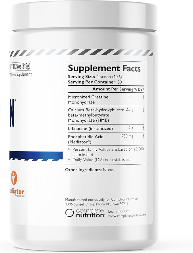 Legal Limit Labs Alpha Gain- Clean Athlete Complex- creatine, HMB, L-Leucine, and Phosphatidic Acid - Lean Muscle 30 Servings