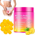 Her Juicy Premium Feminine Probiotics Gummies for Women, Pineapple Flavor Feminine Gummies with Slippery Elm Support pH Balance, Improve Immune, Vegan, Gluten Free, Crimson, 1 Pack