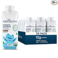 KATE FARMS Organic Pediatric 1.2 High Calorie Chocolate Nutrition Shake,12g Protein,27 Vitamins and Minerals,Meal Replacement,8.45 oz,(Pack of 24)