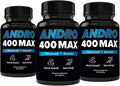 Andro400 Max Advanced T-Support & Nitric Oxide Booster – Traditional Tongkat Ali 100:1 Extract with L-Arginine & L-Citrulline – Supports Circulation and Physical Performance – 180 Capsules
