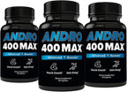 Andro400 Max Advanced T-Support & Nitric Oxide Booster – Traditional Tongkat Ali 100:1 Extract with L-Arginine & L-Citrulline – Supports Circulation and Physical Performance – 180 Capsules
