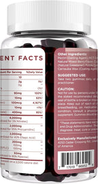 Beet Root Gummies 6000mg – Nitric Oxide Booster with Grape Seed, Pomegranate, Vitamins C & B12 – Nitric Oxide Supplements for Men – Mixed Berry Flavor – 60 Gummies