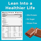 GNC Total Lean Lean Shake 25 - Swiss Chocolate - 12 Bottles