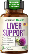 Liver Support with Artichoke Extract, Enzymes, Silymarin 50% Milk Thistle, Dandelion Root, Lipase & Protease, Solarplast® Antioxidants – Supports Detox, Digestion & Energy. 60 Capsules, 20 Day Supply