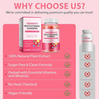 Sugar-Free Women's Multivitamin Gummies – with Inositol, Iron, Biotin, Vitamin D3 & K2 – Supports Energy, Immunity, Hair, Skin & Nails – Vegan, Non-GMO, Gluten-Free – 60 Count 30 Day Supply