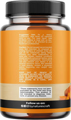 Turmeric Curcumin with Black Pepper Extract - Joint Health Turmeric Supplement with 95% Curcuminoids - Daily Joint Support Supplement with Turmeric and Bioperine for Enhanced Absorption - 180 Count