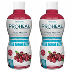 DermaRite's ProHeal Protein Supplement - Liquid Protein Wound Recovery Formula, 15g of Collagen & Whey Protein - Cherry Splash Flavor, 30 oz., 2 Count