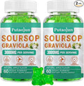 Soursop Graviola Gummies | 2000mg Soursop Leaves Extract for Digestive, Cell Support, Immune Support and Antioxidant | High-Absorption | Soursop Fruit for Adults | Non-GMO, Vegan, 120 Gummies