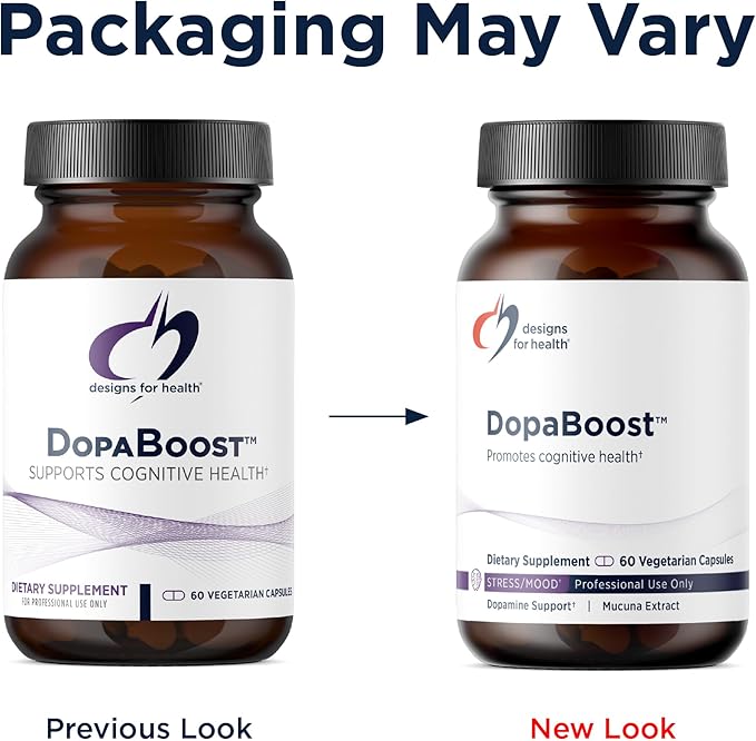 Designs for Health DopaBoost - Cognitive + Mood Support - Acetyl-L-Tyrosine, Mucuna Extract, Vitamin B6 - Vegan (60 Capsules)