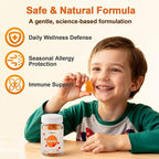 Quercetin 500mg Gummies for Kids – with Bromelain, Vitamin C & D3, Stinging Nettle & Licorice, Seasonal Balance & Body Defenses, Vegan, 120 Gummies