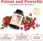 Cranberry Extract 500mg Per Serving - Cranberry Powder Supplement with Vitamins C - Urinary Tract Health Support, Cran Berry Fruit, Sugar Free Formula, Bottled in USA - 120 Capsules