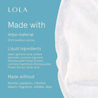 LOLA Cleansing Wipes - Feminine Wipes, Vaginal Wipes, pH Balance & Body Wipes for Women, 32 Count (Pack of 3)